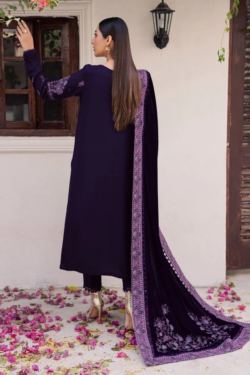 Spangle Velvet 3-Piece Suit | Ready to Wear