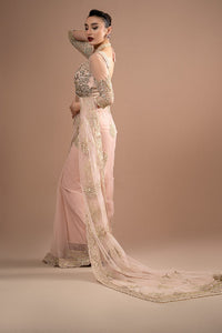 Blushing Radiance Heavy Embroidered Net Designer Saree |RTW