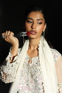 Ethereal Ivory Organza Ready to Wear Sequence Festive Suit