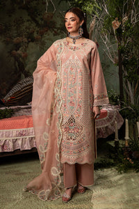 Blush Pink Embroidered Lawn Suit with Khaddi Net Dupatta | Ready to Wear