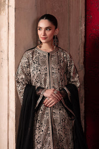 3-Piece Semi Pure Chiffon Embroidered Suit - Ready  to Wear