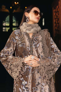 Taupe Micro 9000 Velvet Embroidered Festive Suit  | RTW