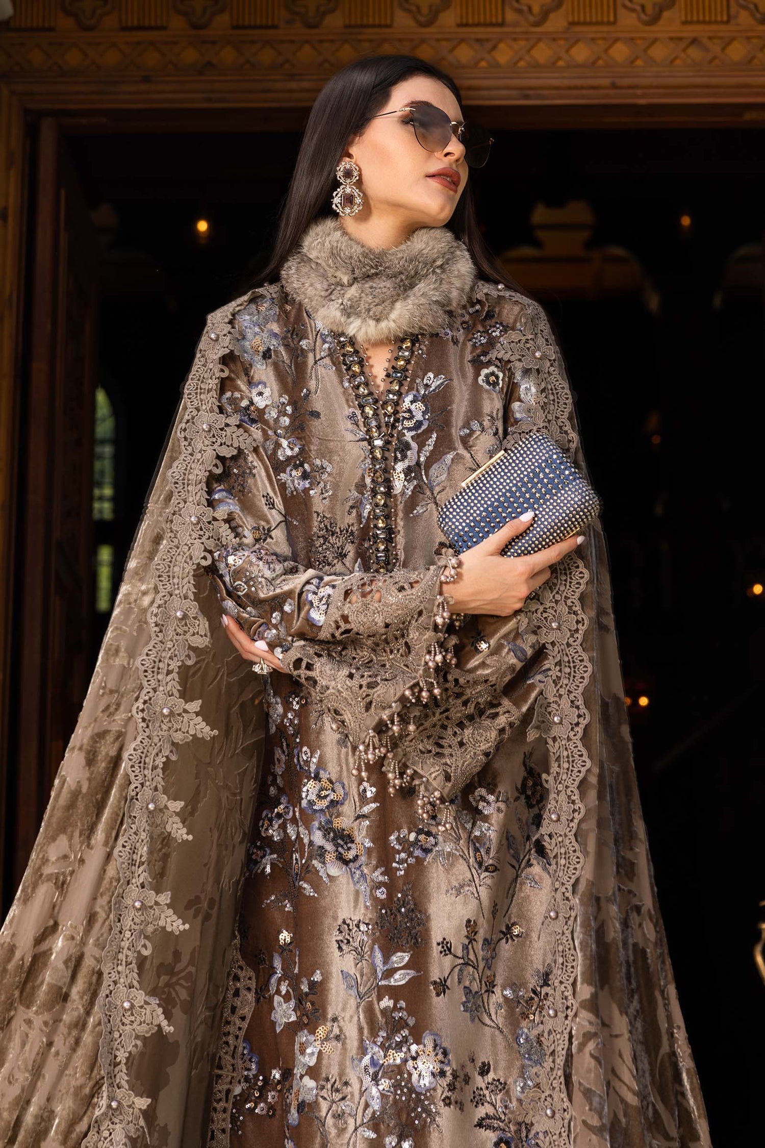 Luxury Velvet 3-Piece Ensemble | Ready to Wear