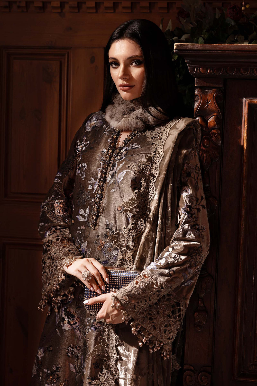 Luxury Velvet 3-Piece Ensemble | Ready to Wear