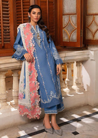 03-Piece Embroidered Lawn Suit With Chiffon Dupatta | Ready To Wear