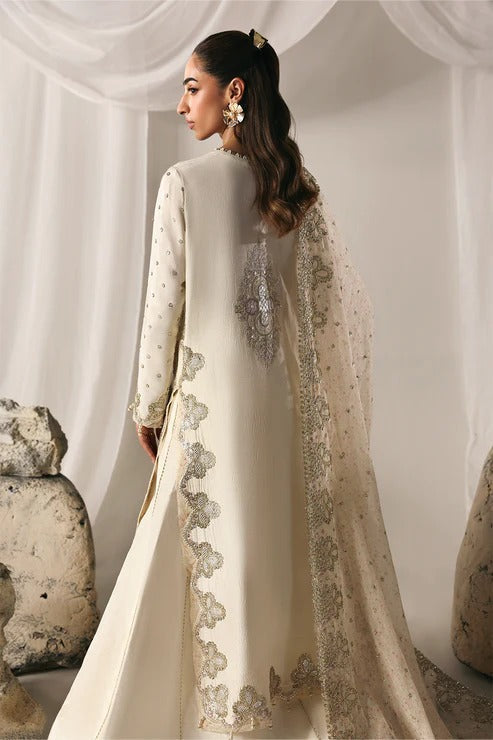 03-Piece Embroidered Lawn Suit With Printed Chiffon Dupatta | Ready To Wear