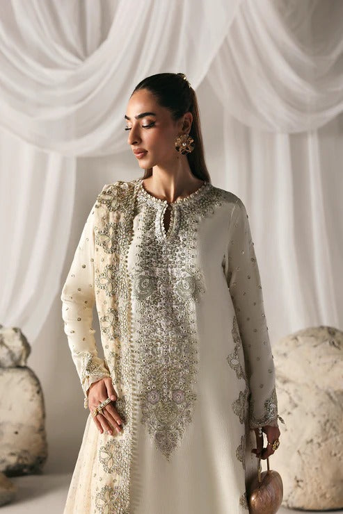 03-Piece Embroidered Lawn Suit With Printed Chiffon Dupatta | Ready To Wear