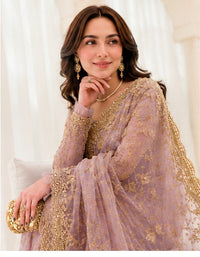 Elegant Embroidered Net Saree with Silk Trouser - Adda & Sequence Work | RTW