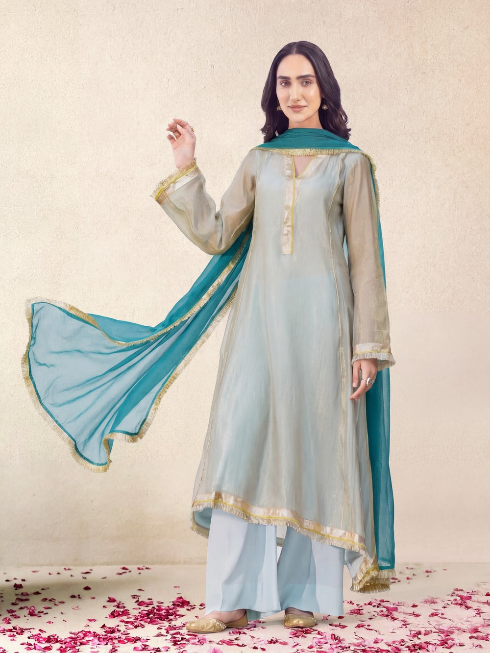 MISTY - AQUA KURTA SET