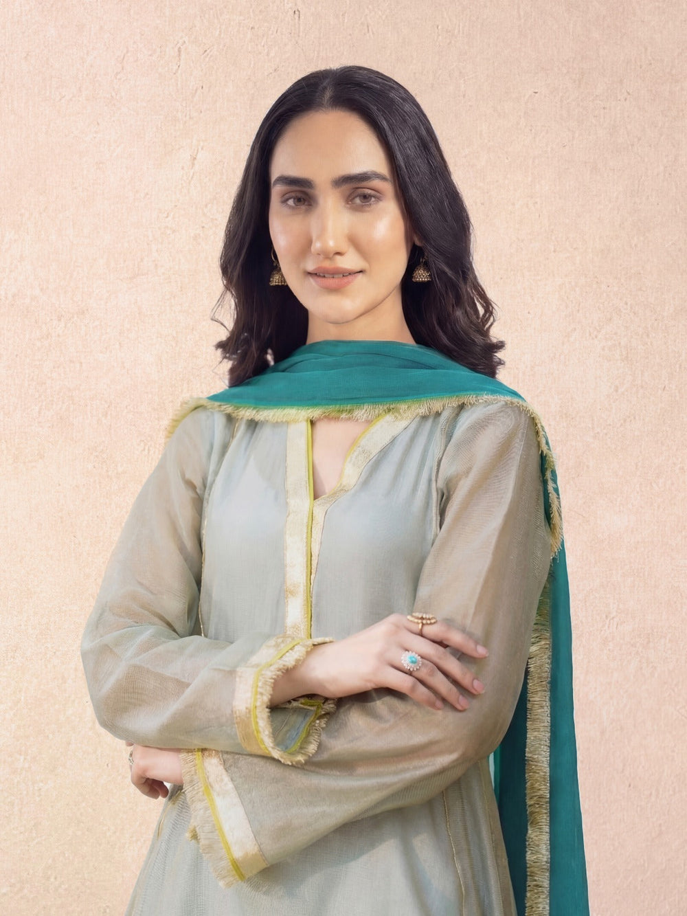 MISTY - AQUA KURTA SET