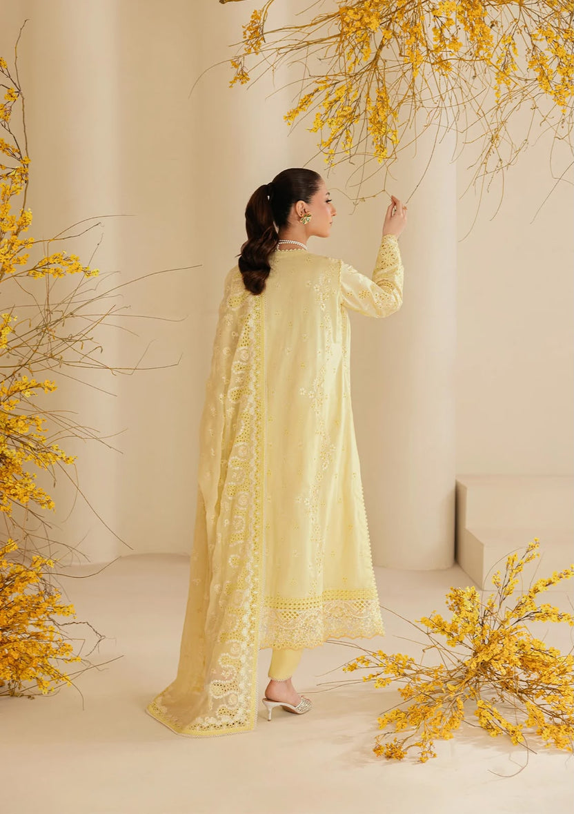 3 Piece Lawn Suit With Monal Dupatta | Ready To Wear