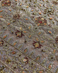 Luxury Shimmer Embroidered Koti Style Suit with Addawork | RTW