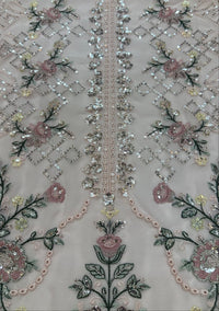 Blush Pink Embroidered Chiffon Suit |Ready to Wear