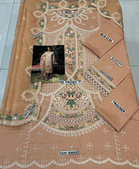 Blush Pink Embroidered Lawn Suit with Khaddi Net Dupatta | Ready to Wear