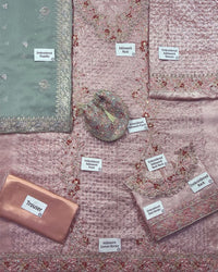 Blushing Rose Addawork Shimmer Festive Masterpiece | RTW