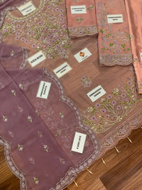 Mauve Chiffon Ready to Wear Adda Work Festive Suit