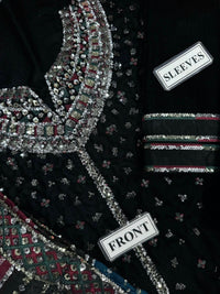 Midnight Velvet Sequenced Winter Festive Suit | RTW