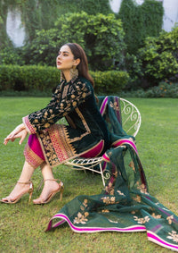 03-PIECE STITCHED VELVET SUIT READY TO WEAR