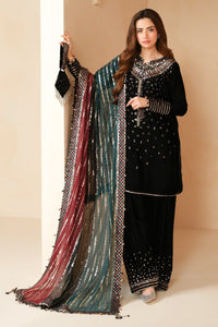 Midnight Velvet Sequenced Winter Festive Suit | RTW