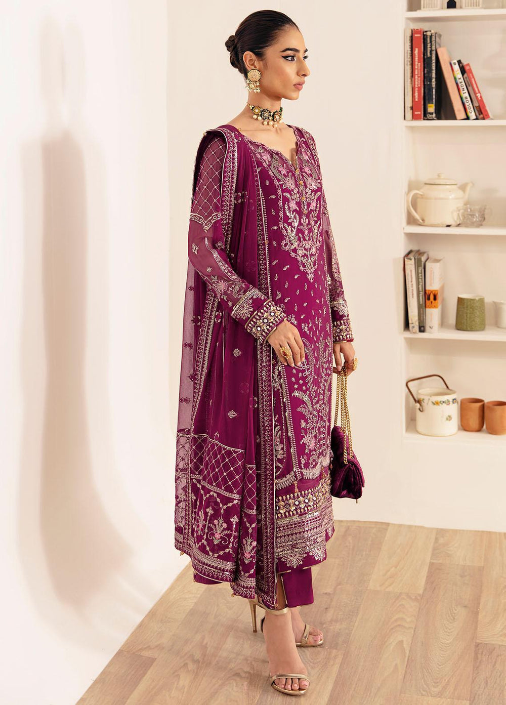 03-Piece Fully Embroidered Chiffon Suit | Ready To Wear