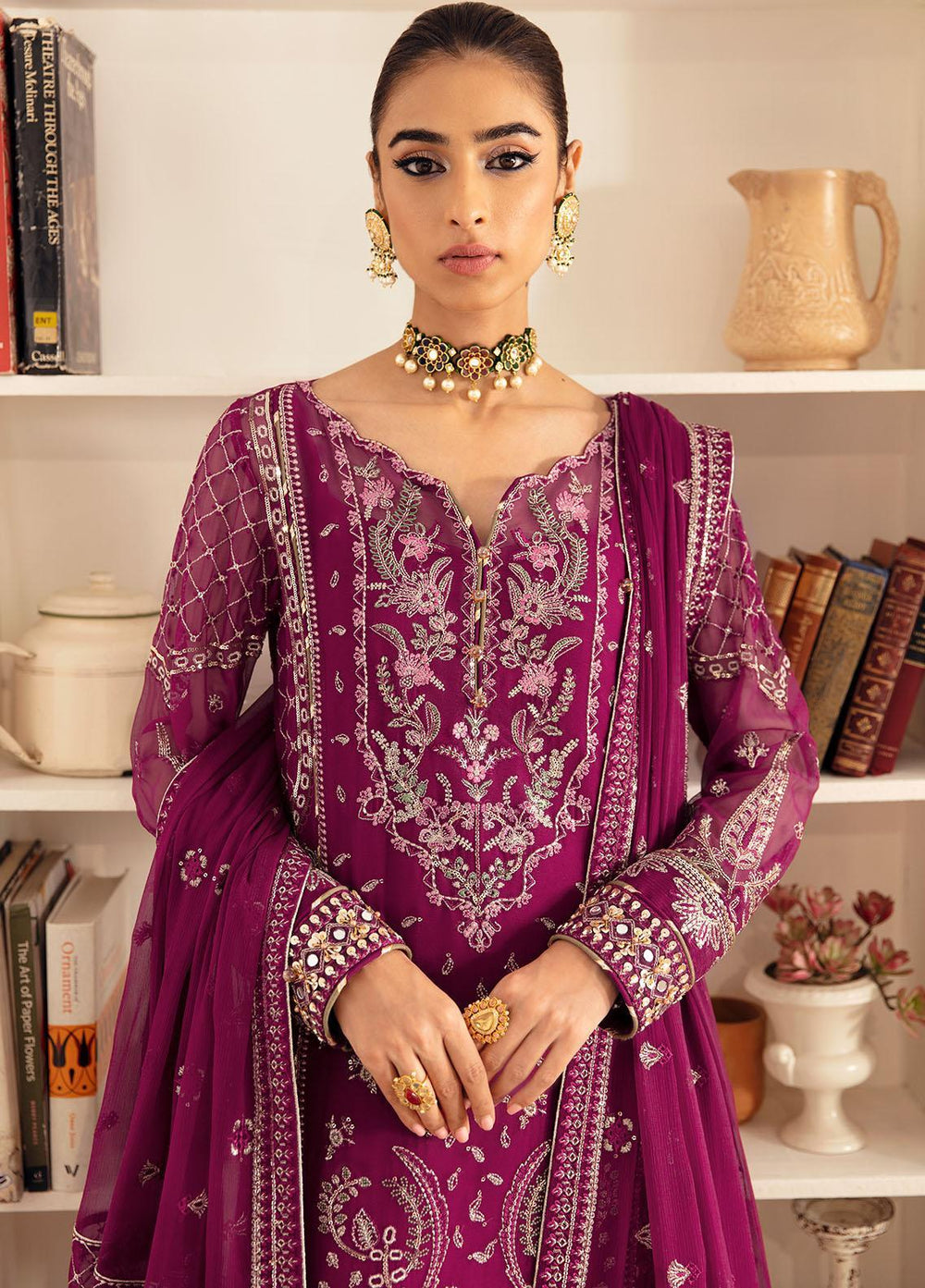 03-Piece Fully Embroidered Chiffon Suit | Ready To Wear