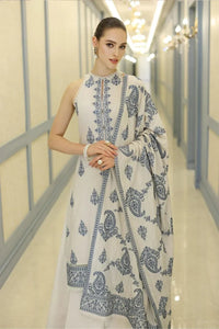 03-Piece Printed Lawn Suit With Chiffon Dupatta | Ready To Wear