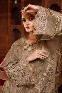 Embroidered Organza Suit with Silk Trouser | Ready to Wear