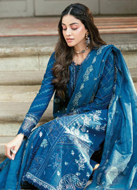 03-Piece Lawn Suit With organza Dupatta | Ready To Wear