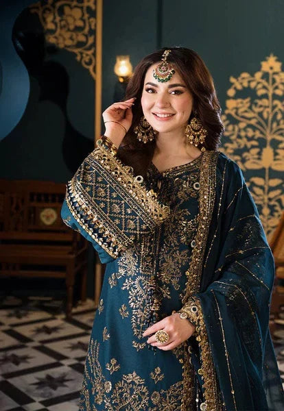 03-Piece Chiffon Suit With Embroidery | Ready To Wear