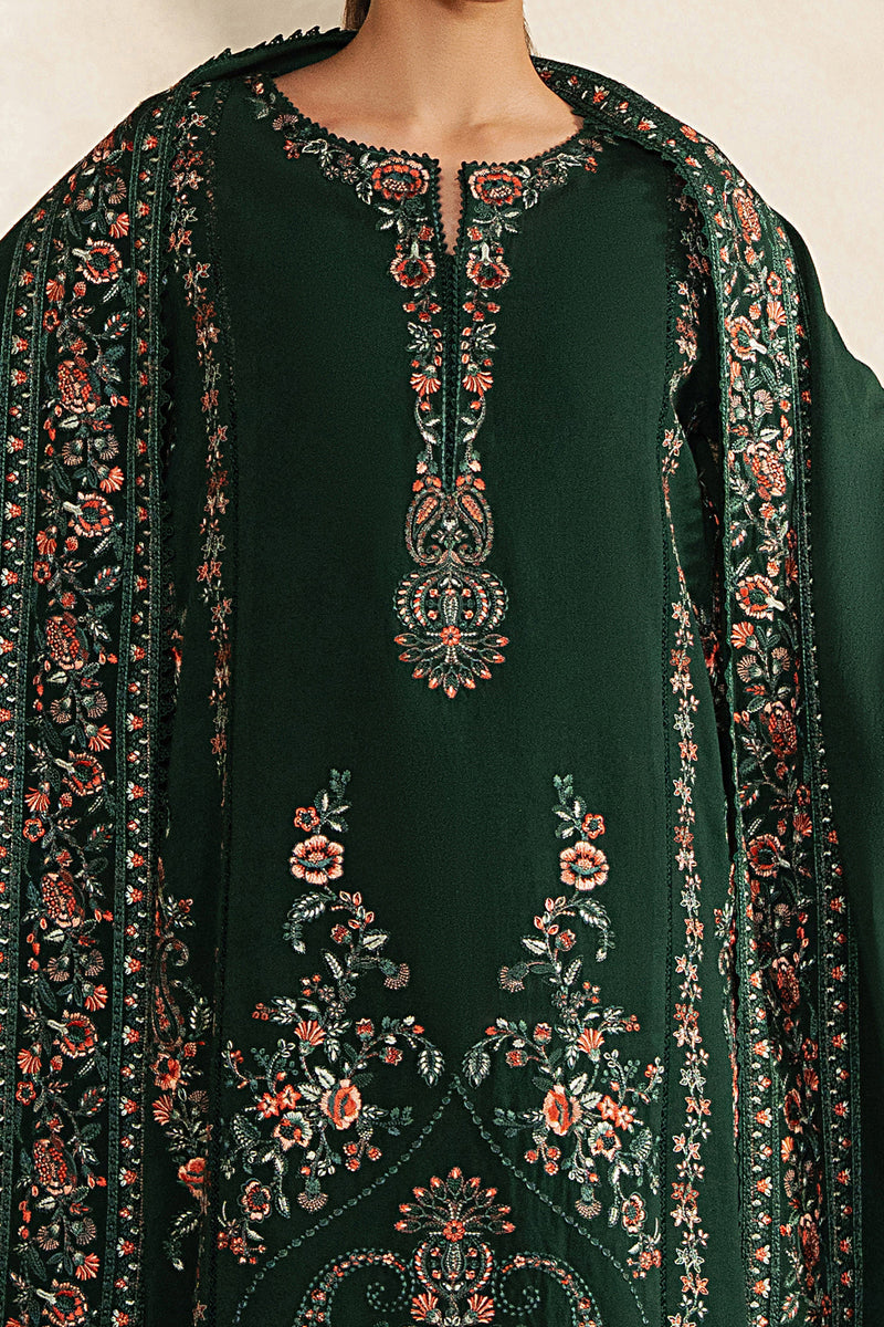 3-Piece Lawn Suit with Embroidered Chiffon Dupatta | Ready to Wear